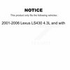 Mpulse Rear Right Brake Pads Wear Sensor For 2001-2006 Lexus LS430 4.3L with SEN-2BWS0044